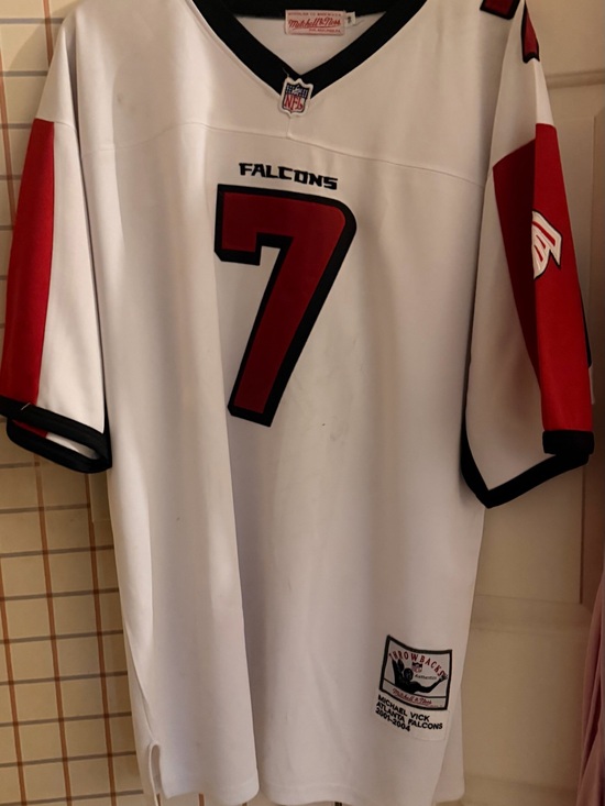Mitchell & Ness Other - Mitchell & Ness Falcons #7 White and Red Jersey